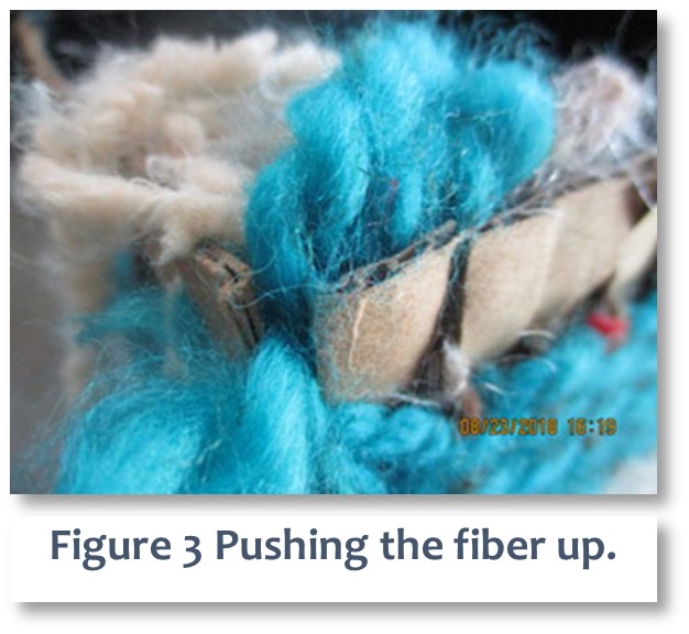 Figure 3 Pushing the fiber up